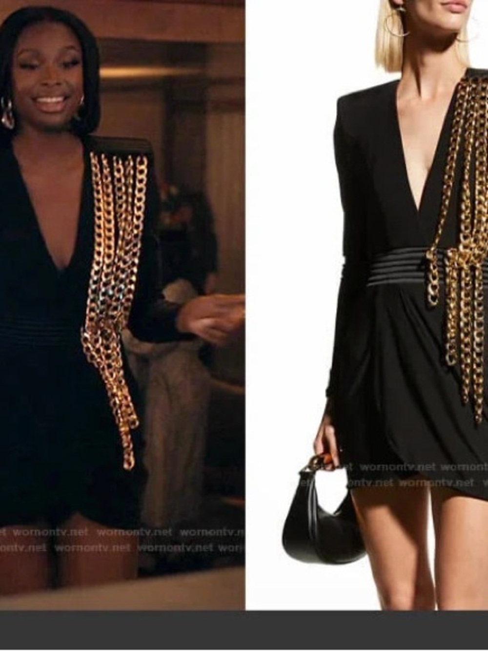 ZHIVAGO Phoenix Bodycon Gold Chain Mini Dress Size 6 - Picture 3 of 10